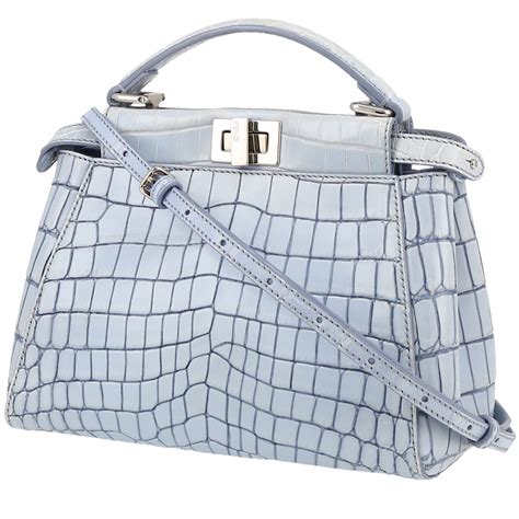 fendi micro peekaboo collector square|fendi peekaboo crocodile.